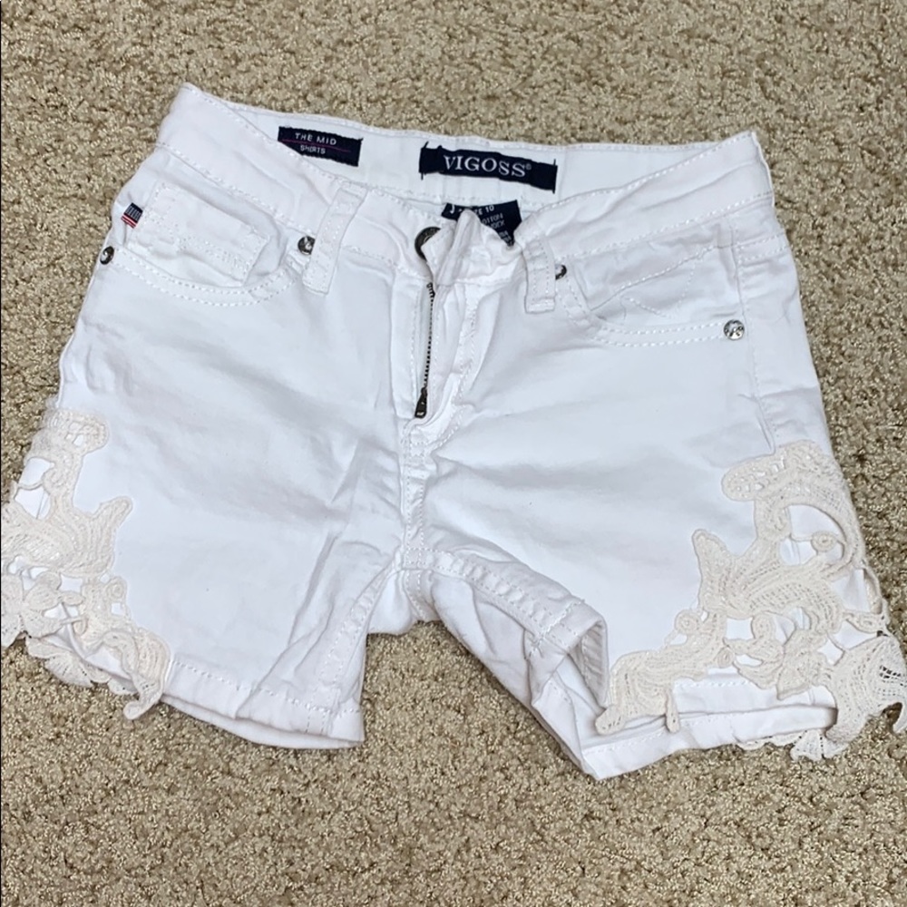 Vigoss appliqué shorts, girls 10